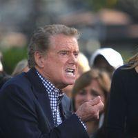 Regis Philbin and Maria Menounos at entertainment news show 'Extra' at The Grove | Picture 130937